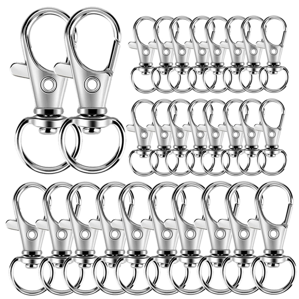 Fishing Swivel Connector - 25-200개 금속 회전 스냅 후크 로브스터