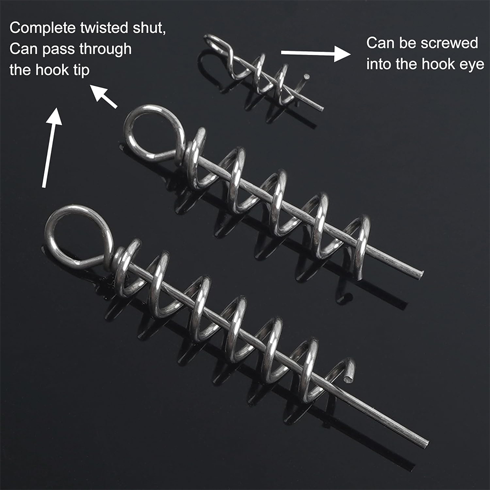 50Pcs 스프링 트위스트 잠금 낚시 크랭크 후크 센터 - Fishing Equipment Basics 리뷰 및 가격